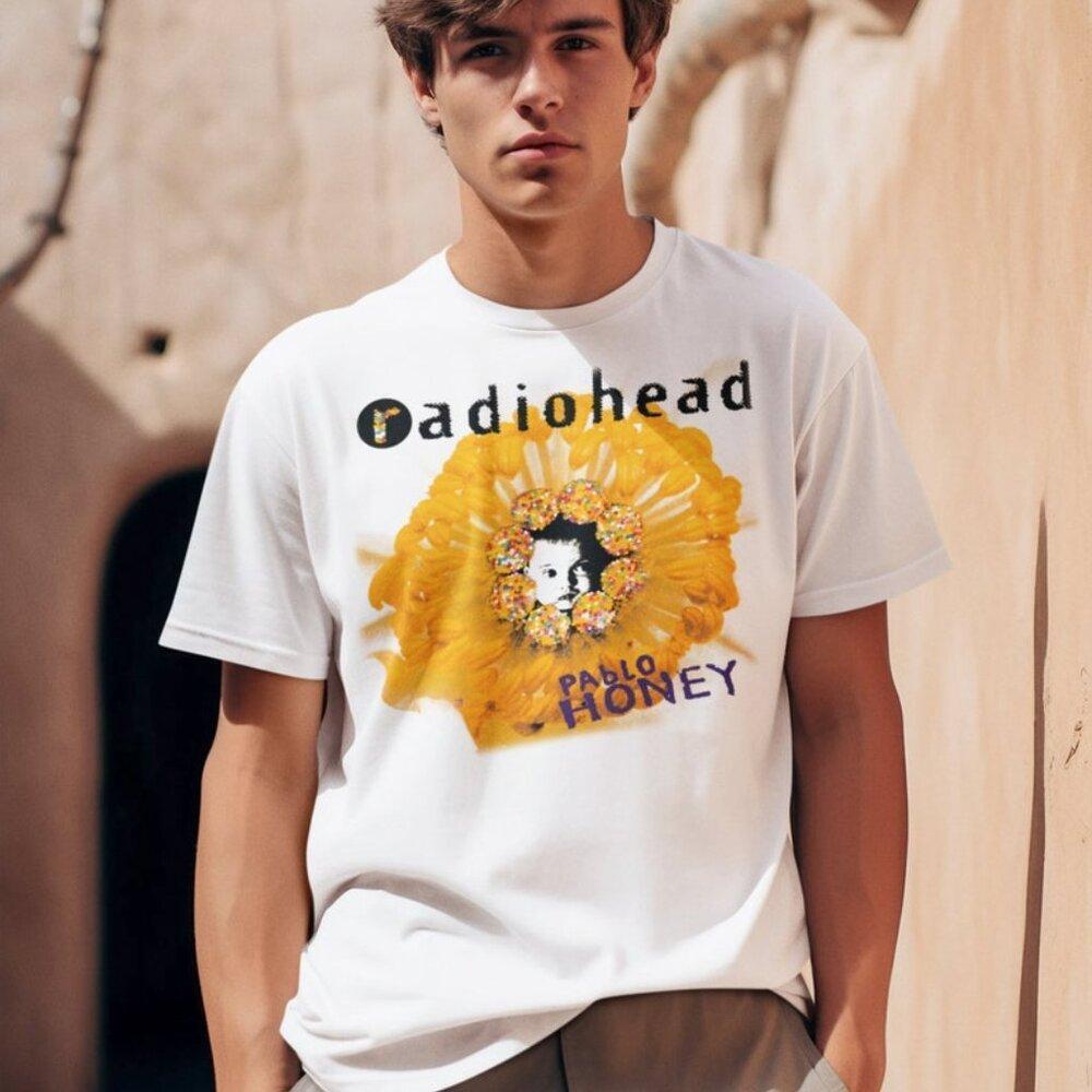 Radiohead Pablo Honey Album Rock Band Art Graphic Unisex Music T-Shirt